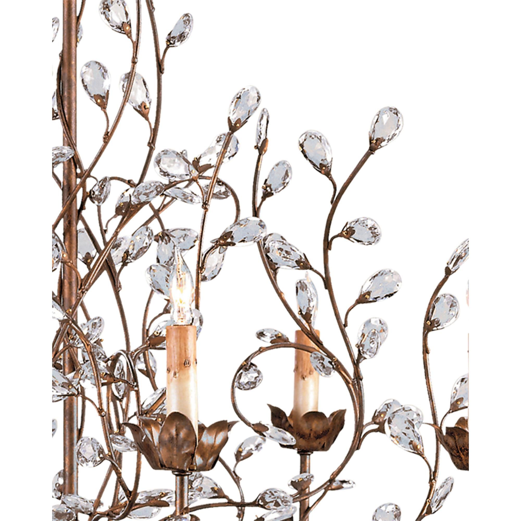 Crystal Bud 33 Inch 8 Light Chandelier,